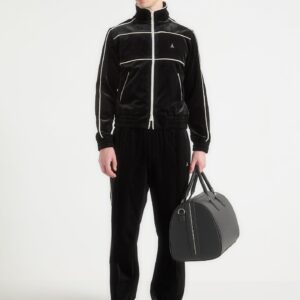 Eiffel Velour Track Jacket - Black