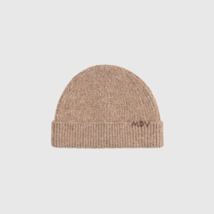 MDV Handstitched Wool Knit Beanie - Beige