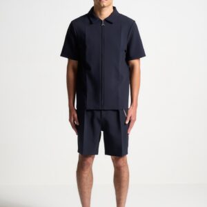 Tailored Shirt With Crease - Navy